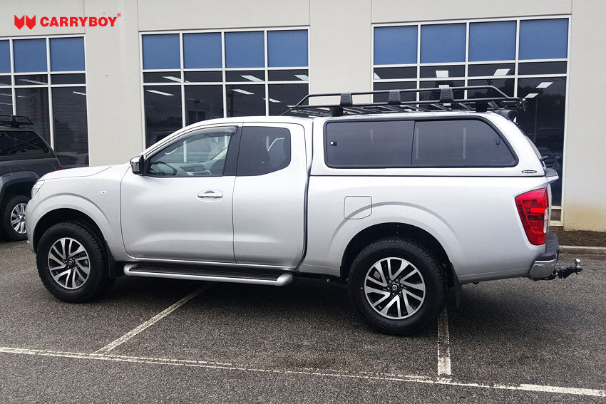 CARRYBOY Hardtop 560gF-NP3K große Schiebefenster Nissan Navara NP300 Kingcab Extrakabine 2016+ getönte Seitenfenster