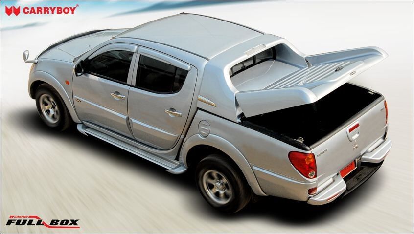 CARRYBOY Laderaumabdeckung Modell CB-762-IRD Fullbox Abdeckung offen Isuzu D-Max 2012-2016