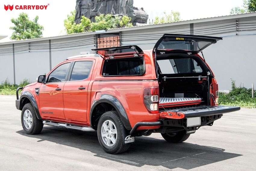 CARRYBOY Hardtop mit Klappfenster und Schiebefensterkombination Fiat Fullback Doppelkabine g