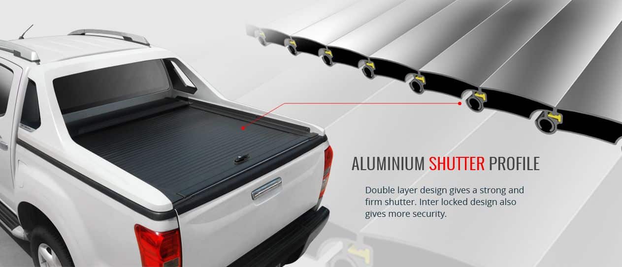 Doppelwandiges Aluminiumrollo mit Überrollbügel CARRYBOY R-Serie 799