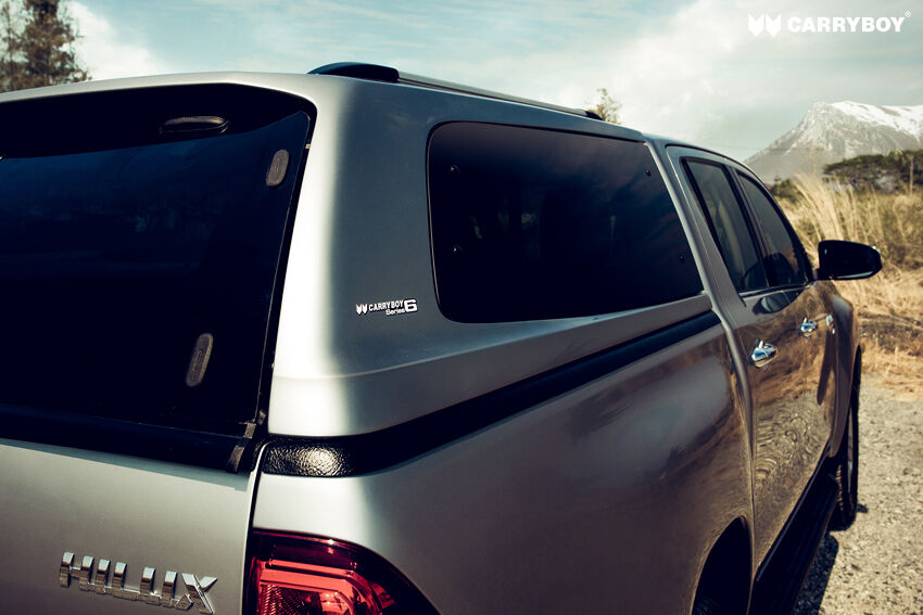 CARRYBOY Design Hardtop mit getönten Ausstellfenster S6 für VW Amarok Doppelkabine GFK Hardtop