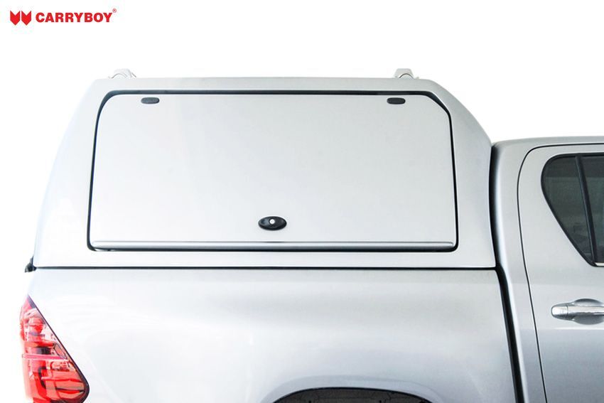 CARRYBOY Gewerbehardtop Flottenhardtop GFK WMH mit Überhöhe geschlossene Seitenklappen Lackierung Wagenfarbe
