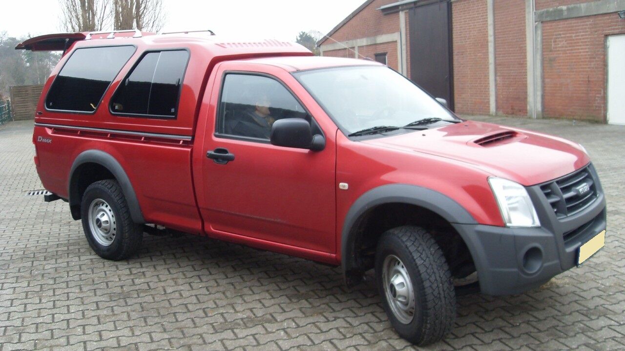 CARRYBOY Hardtop Überhoch mit Schiebefenster Isuzu D-Max 2012-2020 extrem stabiles GFK Hardtop