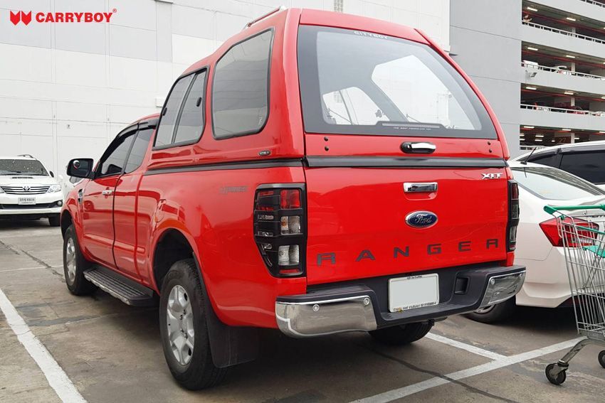 CARRYBOY Glasfaserhardtop Transporthardtop 840 Überhöhe Ford Ranger Extrakabine 2012+große Heckklappe