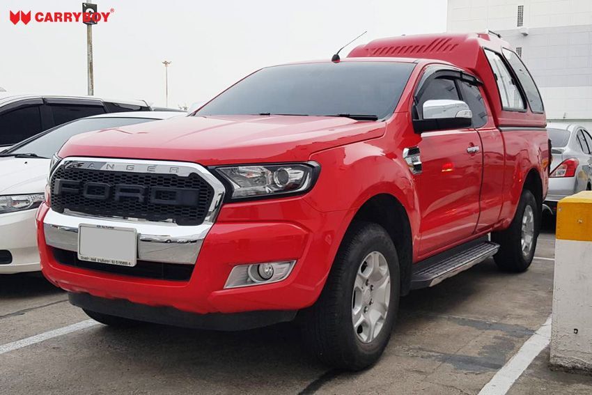 CARRYBOY Glasfaserhardtop Transporthardtop 840 Überhöhe Ford Ranger Extrakabine 2012+ einfacher Aufbau