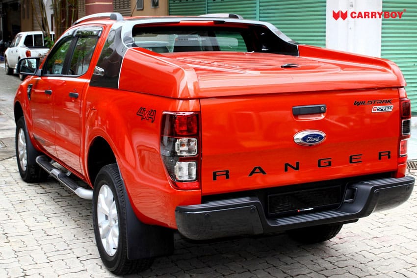 CARRYBOY Laderaumabdeckung Deckel Fullbox Toyota Hilux Vigo 2005-2015 Doppelkabine in Wagenfarbe lackiert