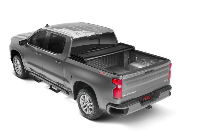 NOVISauto Vinylplane Faltabdeckung Trifold Isuzu D-Max Spacecab Extrakabine 2021+ offen fahrbar