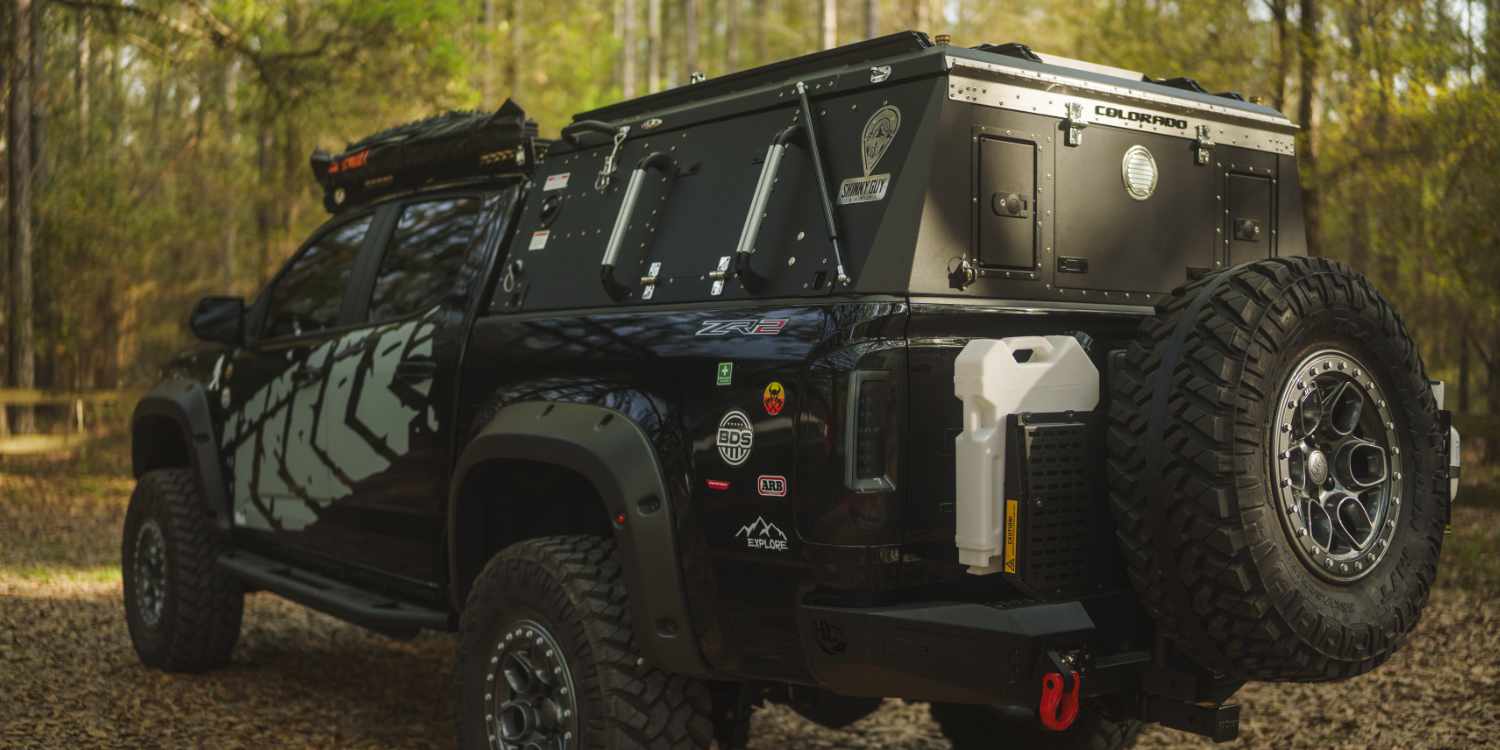Camping Aufbau auf Fahrzeug