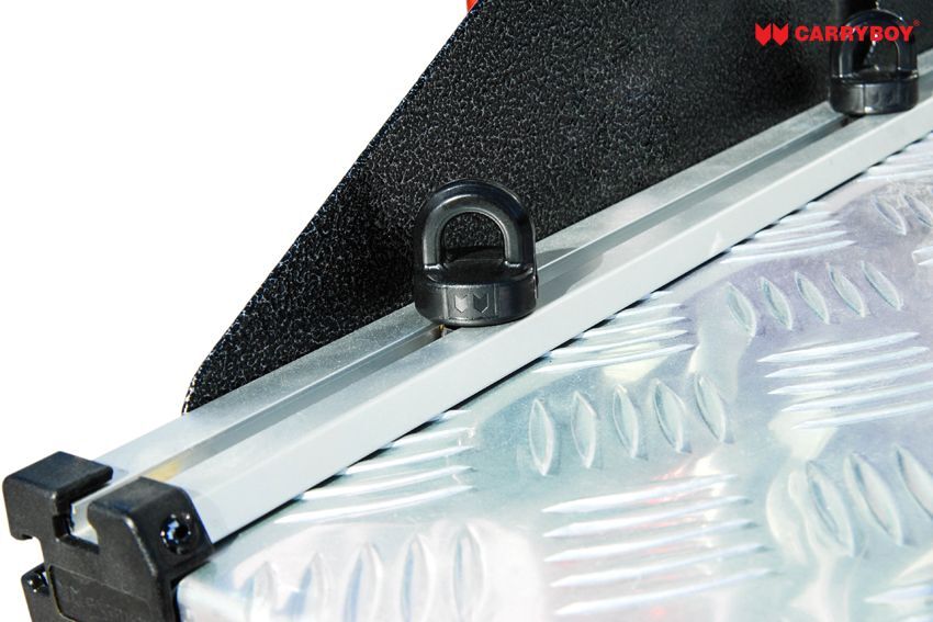 CARRYBOY Ladebodenauszug ausziehbarer Ladeboden 350kg Premium Aluminium Vollbett Schublade Verzurrösen
