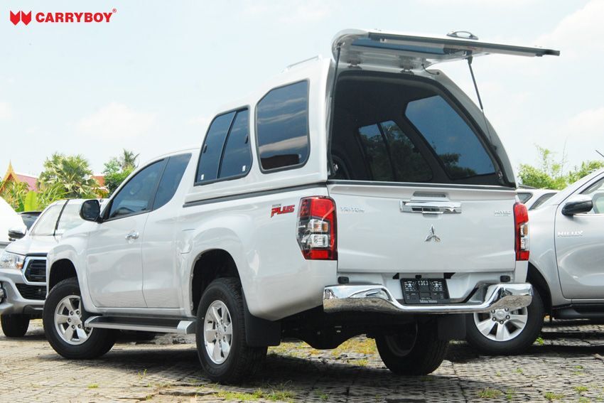 CARRYBOY Hardtop 840 mit Überhöhe Mitsubishi L200 Clubcab_Extrakabine große Heckklappe