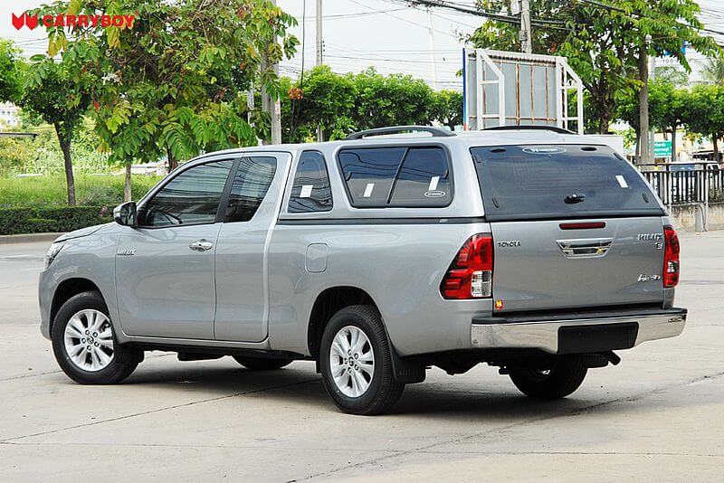 CARRYBOY Hardtop 560-TRC mit Schiebefenster Toyota Hilux Revo 2016+ Invincible 2021+ Extrakabine einfacher Aufbau