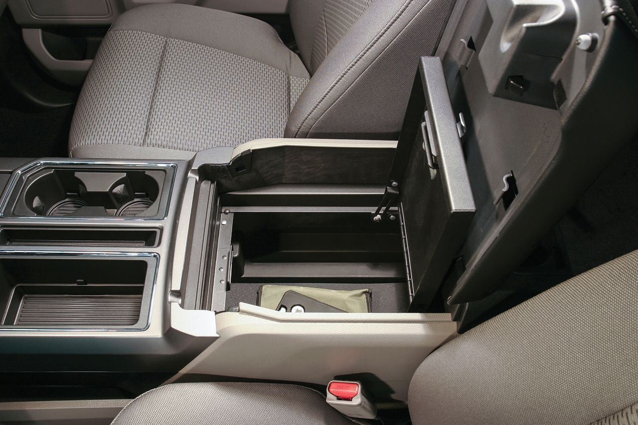 NOVISauto Mittelkonsole abschließbarer Wertsachensafe Ford F150 15-20  verstecktes Staufach