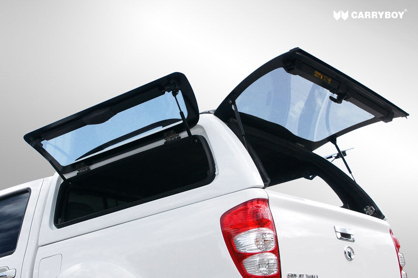 CARRYBOY Hardtop mit seitlichen Klappfenstern SO-SKD SsangYong Actyon Sport Doppelkabine große Seitenöffnung