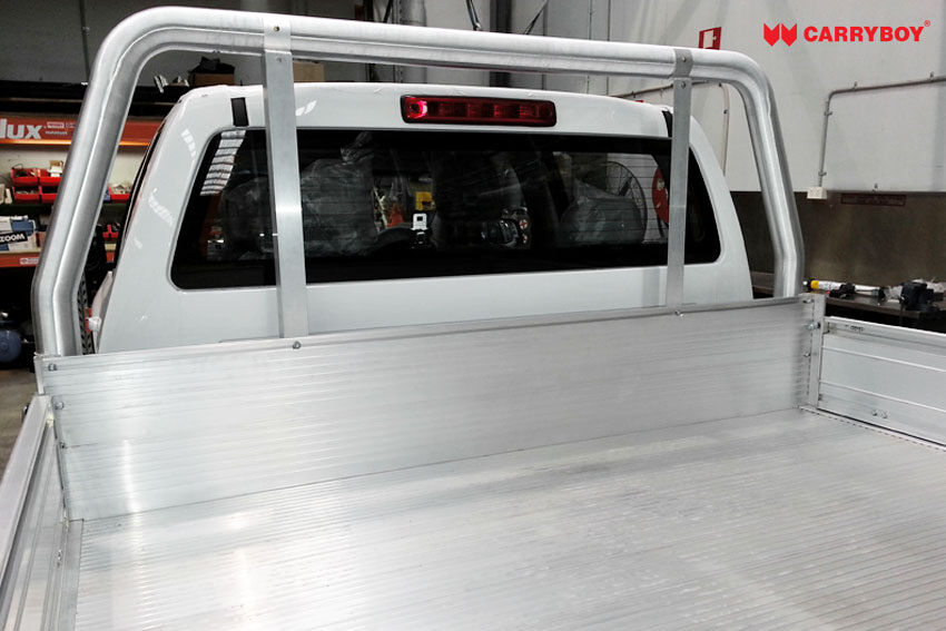 Carryboy Fahrgestellaufbau Aluminium Tray Fahrerkabinenschutz Doppelkabine