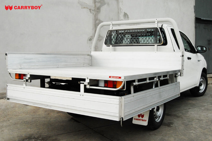 Carryboy Fahrgestellaufbau Aluminiumladefäche Pickup Extrakabine herunterklappbare Bordwand