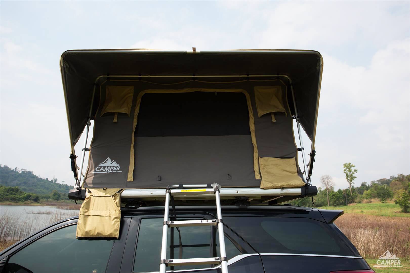 Carryboy Camper Dachzelt für 2 bis 3 Personen für alle Fahrzeuge 2000mm Wassersäule