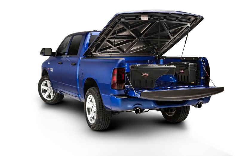 NOVISauto CARRYBOY Pickup Ladeflächen Werkzeugbox Staubox schwenkbar für GMC Sierra / Chevrolet Silverado 2012-2018 mit vielen Abdeckungen kombinierbar