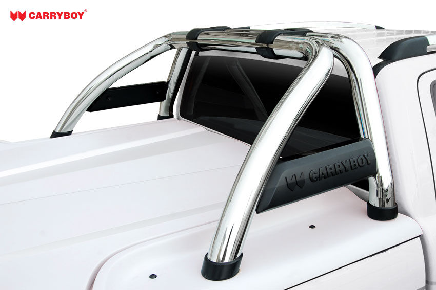 CARRYBOY Laderaumabdeckung SLX Deckel mit Gasfedern inklusive Edelstahlbügel VW Amarok Doppelkabine 2010-2020