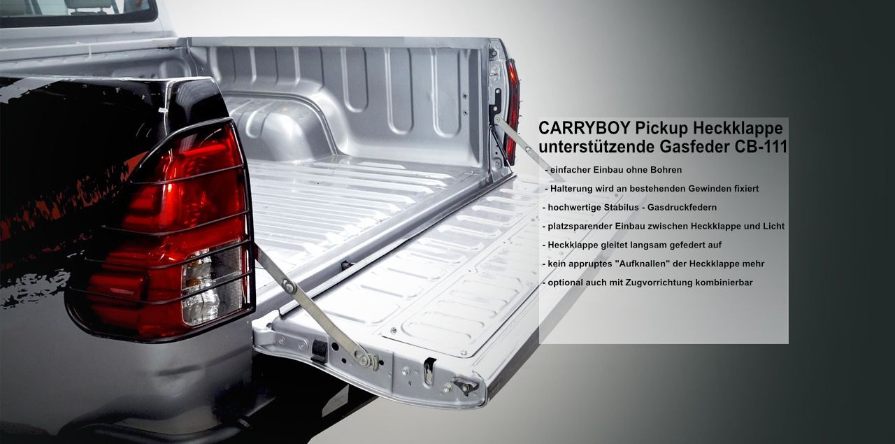 Carryboy CB-111-IG Heckklappendämpfer Gasdruckfeder D-Max Zubehör ab 2020+  für Extrakabine (Spacecab), Doppelkabine, Einzelkabine (Singlecab) kaufen.