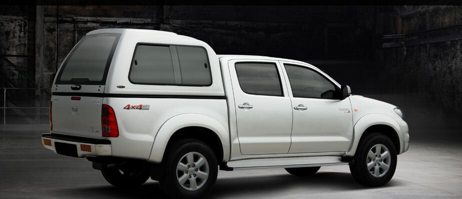 Laderaumabdeckung ohne Bohren für Toyota Hilux Vigo Double-Cab 2005 - 2015