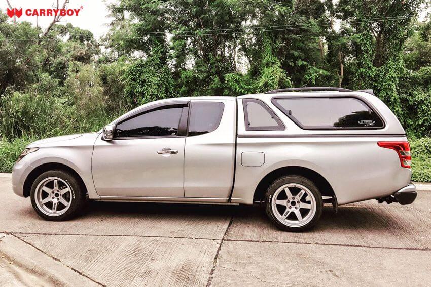 CARRYBOY Hardtop mit Schiebefenster Mitsubishi L200 Clubcab Extrakabine Lackierung in Wagenfarbe