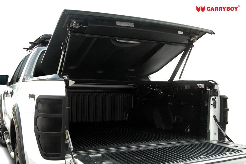 CARRYBOY Pickup Laderaumabdeckung Deckel mit Edelstahlbügel GRX Heckklappe Öffnung