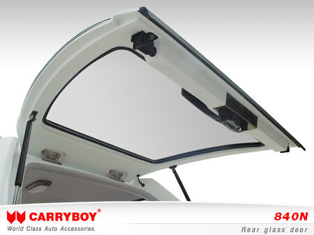 CARRYBOY Hardtop 840oS für Ford Ranger Singlecab ohne Fenster über Kabinenhöhe hohes Hardtop Heckklappe Glas