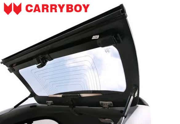CARRYBOY Hardtop 560 mit seitlichen Schiebefenster für VW Amarok Doppelkabine Heckklappe mit Heckscheibenheizung