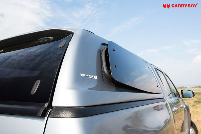 CARRYBOY Hardtop S6-MNDF mit durchgehenden Ausstellfenstern Fiat Fullback Doppelkabine sportliches Design