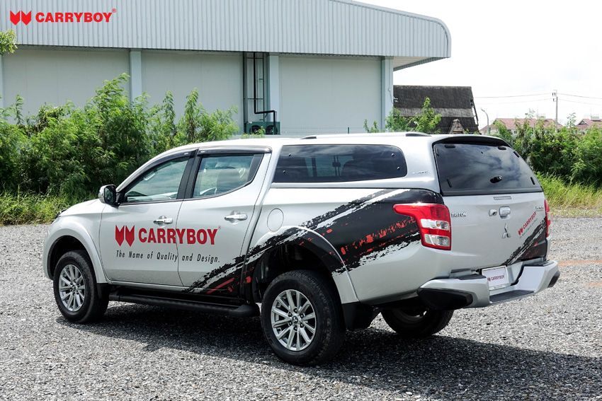 CARRYBOY Hardtop S6-MND Mitsubishi L200 Doppelkabine getönte Ausstellfenster einfacher Einbau ohne Bohren