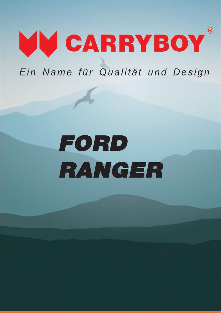 CARRYBOY Flyer Broschüre Ford Ranger Hardtop Laderaumabdeckung Zubehör