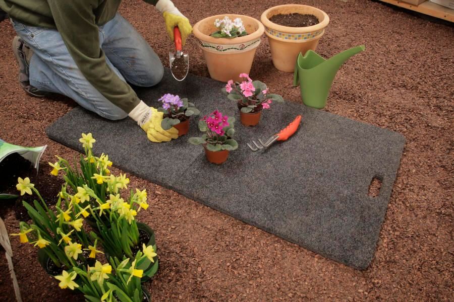 NOVISauto Trackmat Unterlage für Gartenarbeit knieschonende gepolsterte Gartenmatte