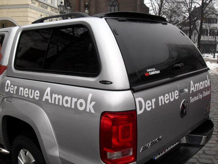 CARRYBOY Hardtop 560 mit seitlichen Schiebefenster für VW Amarok Doppelkabine getönte Scheiben